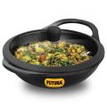 Hawkins Futura 2 Litre Cast Iron Kadhai, Naturally Nonstick Cast Iron Kadai with Glass Lid, Cast Iron Cookware for Kitchen, Black (CIK20G). 