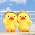 MRK3C Adorable Plush Duck Toy Car Key Ring Fashion Creative Bag Ornament Gits for Kids Korean Funny Soft Fluffy Doll Keychain. 