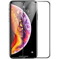 iPhone XR  5D  Full Glue Edge to Edge Tempered Glass Screen Protector Black Color. 