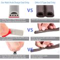6M D/I Type Self-adhesive Silicone Rubber For Door Window Weather Stripping Sealing Strip Draught Excluder. 