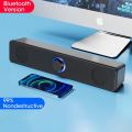 Desktop PC Speaker With Microphone Computer Speakers Bluetooth Wired Mic 4D Surround AUX Soundbar Stereo Subwoofer Sound Bar. 