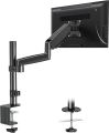 Gas Spring Single Arm Desk Monitor Stand With Vesa Mount For 17 To 27 Inch Screen. 