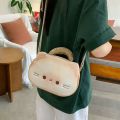 Portable Zipper Bag Kawaii Biscuit Cat Itabag Cotton Doll Bag Idol Merchandise Storage Transparent Pocket Badge Storage Bag Small Item Bag Fashion Backpacks Gift. 