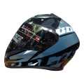 Vega Bolt Macho Black Grey Full Face Single Visor Helmet | VEGA DOT & ISI Certified Head Protective Wear For Riders. 