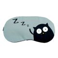HOT 1pc Cute Cartoon Animal Blackout Eye Mask, Universal Size Polyester Blindfold for Sleeping, Gaming, Training - Pull-On Closure, Travel Size, No Electricity or Battery Needed. 