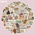 Artsy Home 25/50 Pcs Vintage Retro Style Stickers for Laptops Scrapbook Cellphone Guitar. 