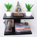 kamakhya Wall Mounted Decorative Shelf Stand Racks Tier 2 Teak. 