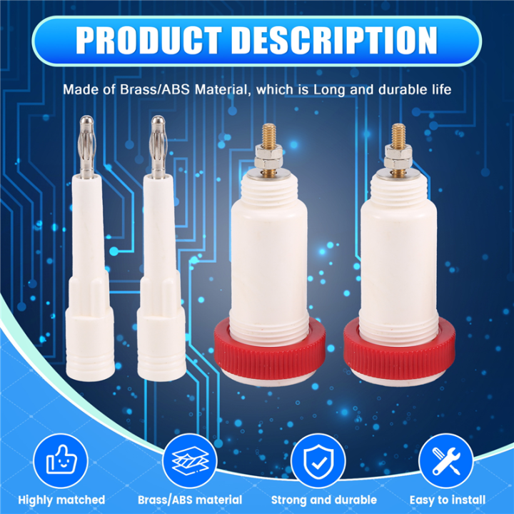 NAMUNY%202%20Pairs%20of%204%20mm%20Banana%20Jack%2010Kv%20-30Kv%20High%20Voltage%20Connector%20Plug%20and%20Socket%20Power%20Supply%20Test%20Instrument%20-%20Image%206