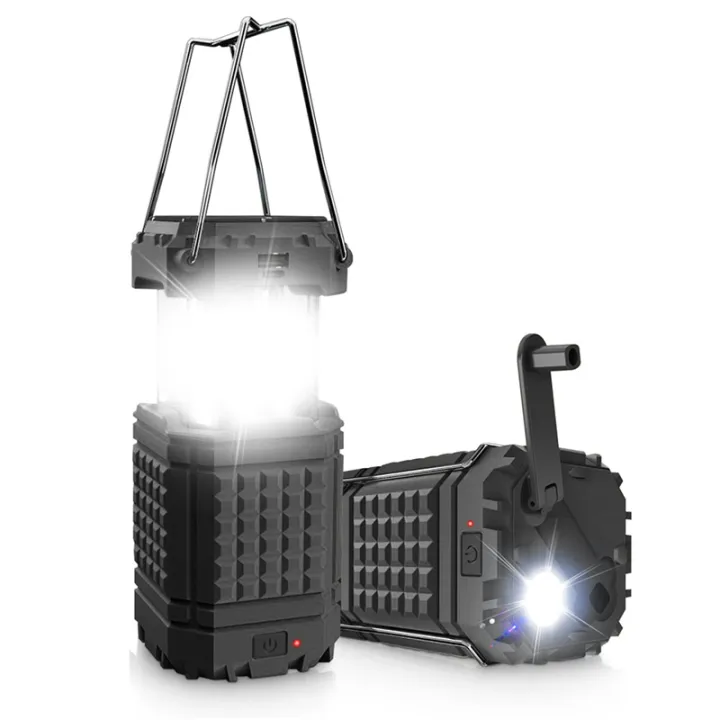 1%20PCS%20Camping%20Lantern%20Rechargeable%20Solar%20Lanterns%20Lights%20Black%20Battery%20Powered%20LED%20for%20Outages%20-%20Image%205