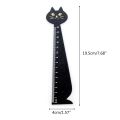 New Cute Kitten Straight Ruler Wooden Scale Ruler Student Drafting Ruler Measuring Tools Kids DIY Scrapbooking Art Drawing Ruler. 