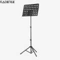 Kadence Music Stand, Height & Angle Adjustable Orchestral Stand Conductor Sheet Stand and Music Sheet Clip Holder, Notation Stand Black NK09. 