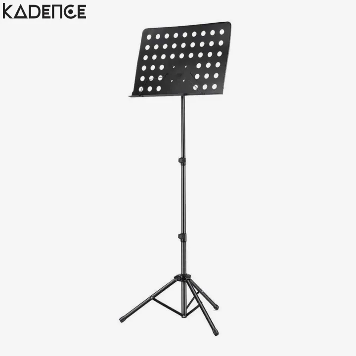 Kadence%20Music%20Stand,%20Height%20&%20Angle%20Adjustable%20Orchestral%20Stand%20Conductor%20Sheet%20Stand%20and%20Music%20Sheet%20Clip%20Holder,%20Notation%20Stand%20Black%20NK09%20-%20Image%202