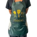 Unisex Striped Apron with Hand Pockets Waterproof Oil Resistant Kitchen Apron. 