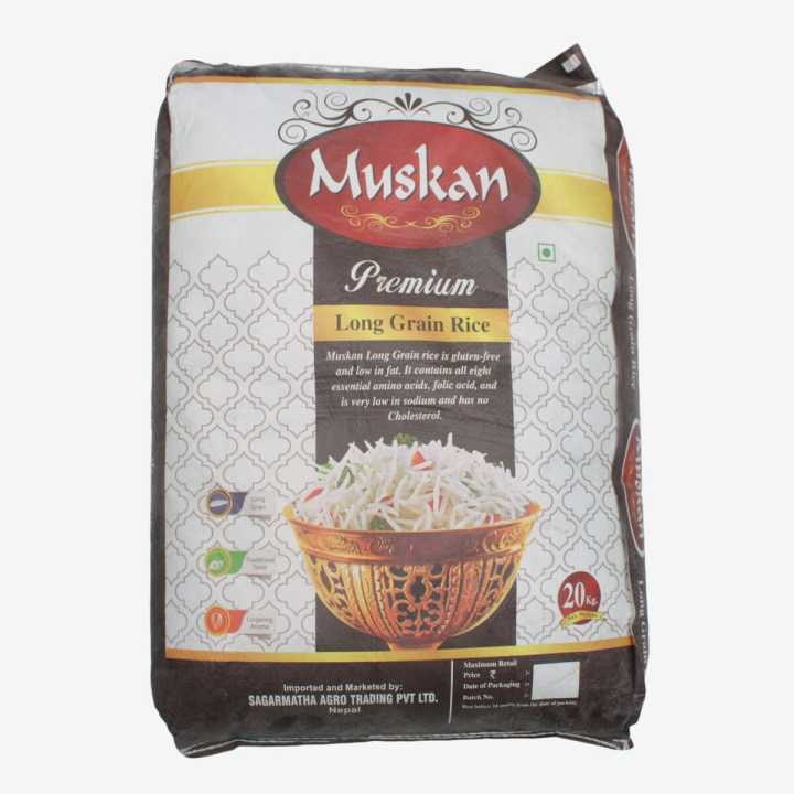 Muskan Rdc Food Muskan Long Grain Basmati Rice 20kg | Daraz.com.np