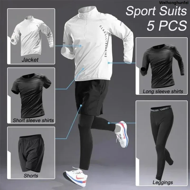 WeihonghunfeiFifty%20percent%20discount%20Sport%201-5%20PCS%20Sets%20Workout%20Men's%20Quick%20Dry%20Jacket%20Suit%20Fitness%20Running%20Sets%20Sports%20Jogging%20Pants%20Workout%20Sportswear%20Track%20Suit%20-%20Image%204