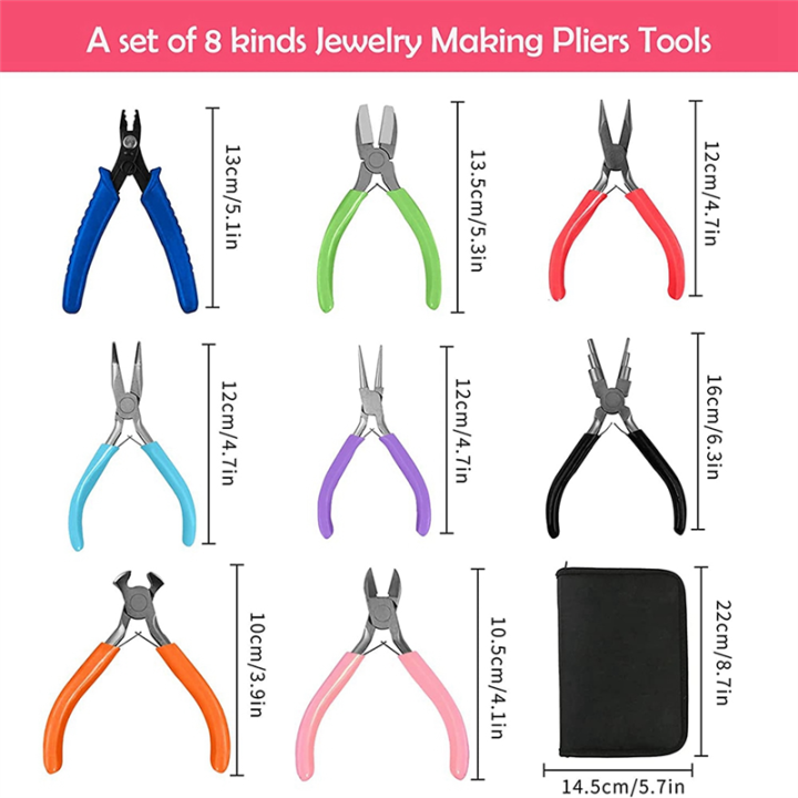 Cluellp-Jewelry%20Pliers,%2016Pcs%20Jewelry%20Making%20Pliers%20Tools,%20Jewelry%20Making%20Pliers%20Tools,%20for%20Jewelry%20Repair,%20Wire%20Wrapping%20-%20Image%207