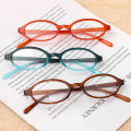 Fashion Oval Frame Glasses for Women Retro Blue Green Small Frame Glasses Anti Blue Light Glasses Y2K Style Eyeglasses. 