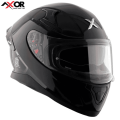 Axor Apex Solid Black Double Visor Helmet. 