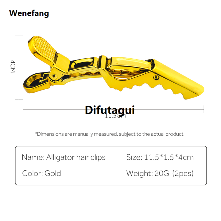 Difutagui%20Wenefang%20Professional%20Alligator%20Clip%20for%20Salon%20Hairdressing%20Hair%20Clips%20Fashion%20Styling%20Luxury%20Tools%20Accessories%20Golden%20Hair%20Cutting%20Sectioning%20Clips%20-%20Image%206
