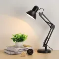 Modern LED Desk Lamp with Long Swing Arm – Adjustable E27 Clip Table Lamp for Study, Office, Reading & Night Light Use. 