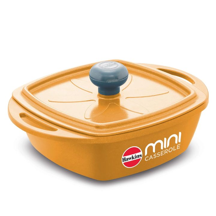 Hawkins Aluminium liter Mini Casserole With Lid, Square