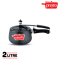 Presto Black Hard Anodized Contura Inner Lid Pressure Cooker - 2 Litre. 