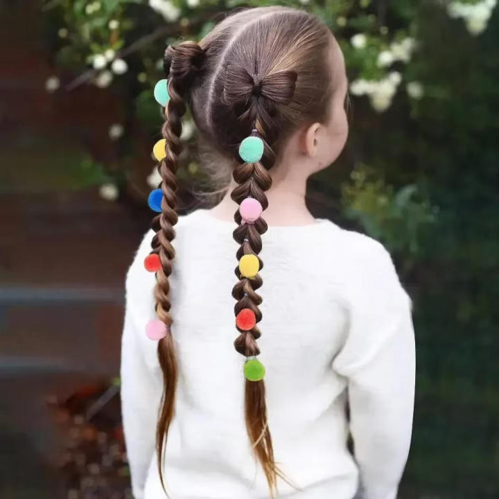 Ball%20Hair%20Bands%20Fashionable%20Wholesale%20Elastic%20Hair%20Ties%20Plush%2020pcs%20Rubber%20Bands%20for%20Birthday%20Baby%20Girls%20Kids%20Use%20School%20Gift%20-%20Image%207