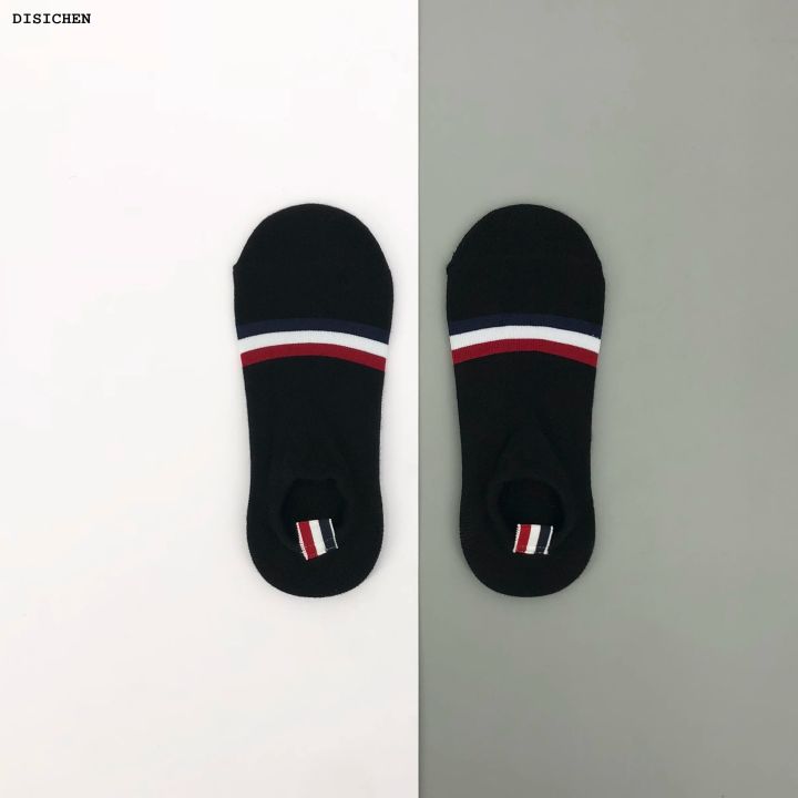 DISICHEN%20Fifty%20percent%20discount%20TB%20Men's%20Socks%20Breathable%20Fashion%20Luxury%20Brand%20Short%20Casual%20Summer%20Cotton%20Sports%20Cotton%20Socks%20Ankle%20Harajuku%20Grey%20Socks%201/6%20Pair%20-%20Image%208
