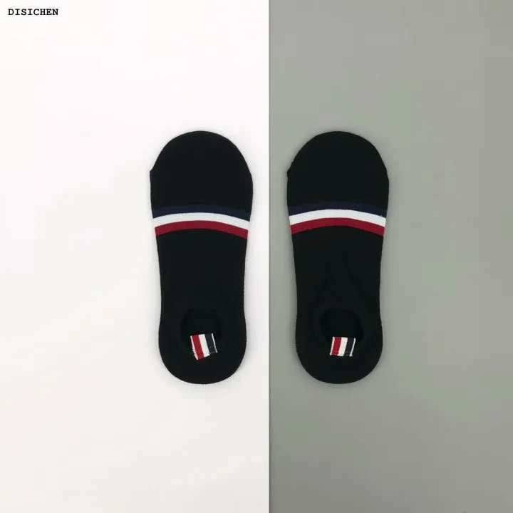 DISICHEN%20Fifty%20percent%20discount%20TB%20Men's%20Socks%20Breathable%20Fashion%20Luxury%20Brand%20Short%20Casual%20Summer%20Cotton%20Sports%20Cotton%20Socks%20Ankle%20Harajuku%20Grey%20Socks%201/6%20Pair%20-%20Image%208