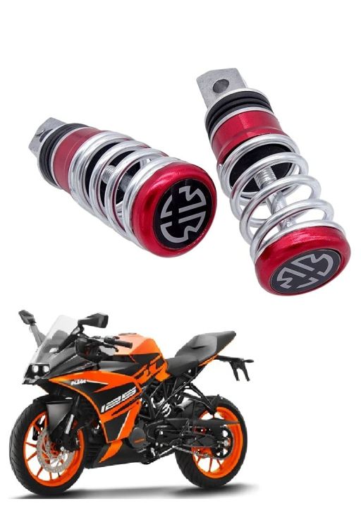 Spring Coil Style Bike Foot Pegs Foot Rest Pad Set Of 2 | Daraz.com.np