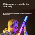 (GGBR) RGB Magnetic Handheld 360 Full RGB Light Stick Mini LED Video Light Stick with 2500mAh Rechargeable Battery. 