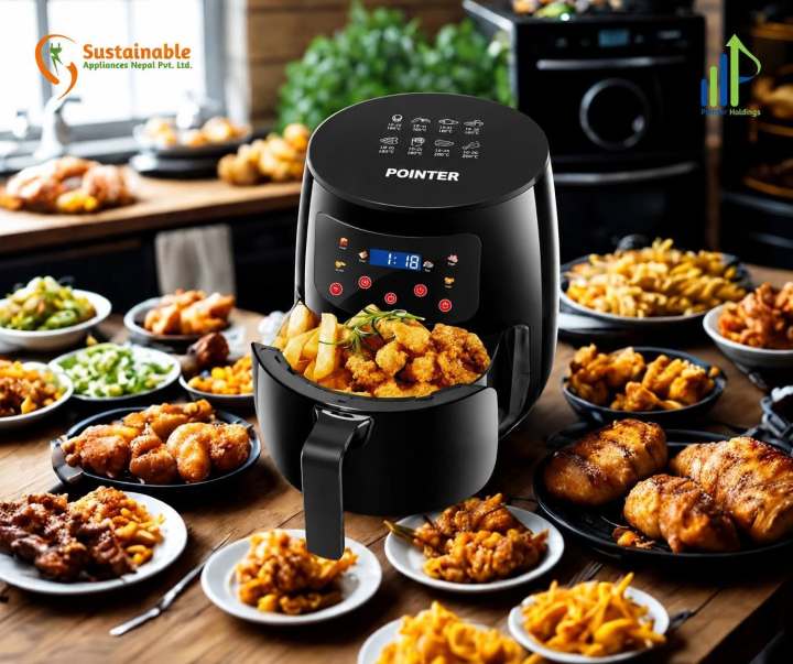 Pointer Digital Air Fryer (Model: PIA 6005) – 4.5L Capacity with Non-Stick Frying Pan & Multi-Functional Digital Touch Menus