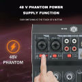 Aibedo Audio Mixer 4 Channel Mini Audio Mixer DJ controller Mini Family KTV karaoke mixer BT Effects Interface Mixer. 