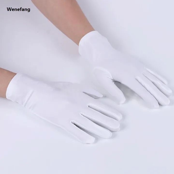 Wenefang%20Summer%20Sunscreen%20Spandex%20Gloves%20Women%20Men%20Thin%20Mittens%20Sun%20Protection%20White%20Black%20Etiquette%20Short%20Stretch%20Dressy%20Dance%20Gloves%20-%20Image%203