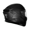 Steelbird Sharp ISS (DOUBLE visor) Sbh-25 Plain matt Black Full Face Helmet (in clear visor). 