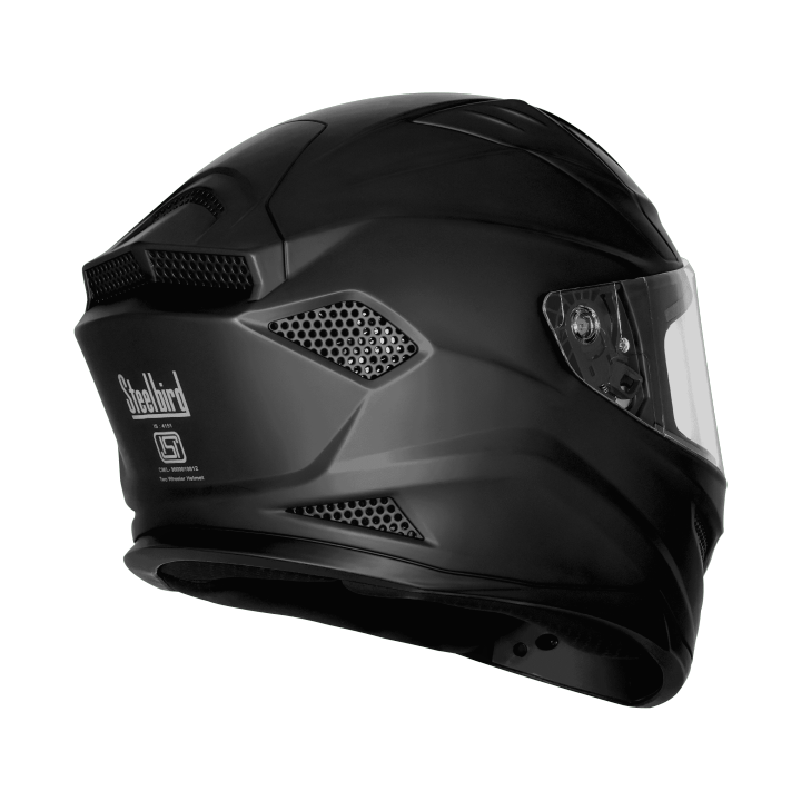 Steelbird%20Sharp%20ISS%20(DOUBLE%20visor)%20Sbh-25%20Plain%20matt%20Black%20Full%20Face%20Helmet%20(in%20clear%20visor)%20-%20Image%203