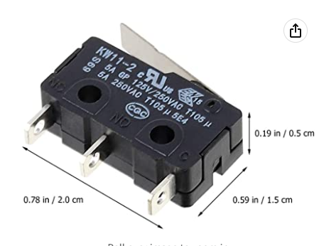 4%20Pcs%20KW11-2%20Limit%20Switch%20Straight%20Hinge%20Lever%20Control%20Mini%20Micro%20Switch%20Black%20AC%20125/250%20V%20-%20Image%203