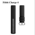 Silicone Strap Band For Fitbit Charge 4 -Black. 
