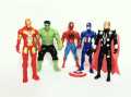 5 In 1 Avengers Set Action Figures With Disc Launcher - Captain America, Iron Man, Hulk, Thor, Spiderman - Action Toys For Kids, Age Of Ultron. 