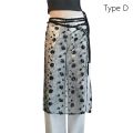 ​​Fashion Sheer Lace​​ Lace Up Skirt See-Through Skirt​​ ​​Adjustable Ties​​ ​​Lace Half Skirt​​ ​​Lightweight ​​Glitter Sequins​​ ​​Tie-Up Waist Apron​​ ​​Beach Cover Up​​. 