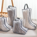 NAMUNY Portable Women Tall & Short Boot Storage Bags,2 Packs Tall+2 Packs Short,Waterproof Boot Bags for Travel and Daily Black. 