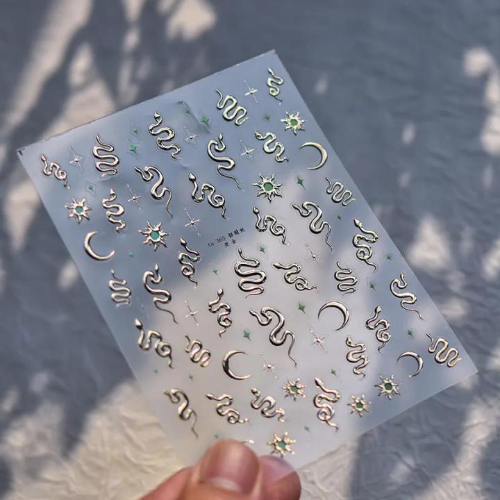 Profesional%201pcs%205D%20Embossed%20Colors%20Snake%20Nail%20Stickers%20Cute%20Snake%20Self%20Adhesive%20Stickers%20For%20Nails%20DIY%20Japanese%20Nail%20Art%20Decorations%20Decals%20-%20Image%204
