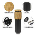 BM800 Condenser Microphone Kit with V8 Sound Card – Studio Recording & Live Streaming Setup – Perfect for Karaoke, Podcasts & Streaming. 
