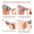 Rechargeable 2 In 1 Flawless Facial And Eyebrow Razor For Women Portable And Easy To Use. 