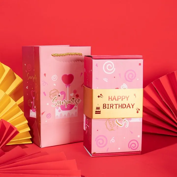 New Gift Box Paper Cash Gift Box Fun Surprise Bounce Box Pop Up ...