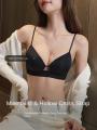 UNDERWIRE NO COMFORT SUMMER－ANTI CUP TRIANGLE MOYISU PUSH-UP BRA WIRELESS SAGGY BRA SMALL BREASTS LIGHTWEIGHT ENHANCER. 