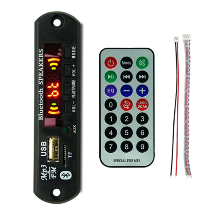 (GGBR)%2010X%20USB%20MP3%20Module%20Bluetooth%2012V%20MP3%20WMA%20Decoder%20Board%20Audio%20Module%20FM%20AUX%20USB%20TF%20Radio%20for%20Car%20Remote%20Music%20Speaker%20-%20Image%202