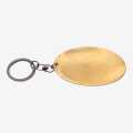 Brass Hotel Key Ring With Custom Print. 