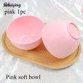 Sutuiying 1Pc Silicone mask bowl plastic soft bowl facial mask Hot Selling stick mixing bowl supplies beauty set large size. 