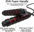Adjustable Tangle free Bearing Jump Rope Skipping | Jumping Rope | Skipping Ropes With Non Slippery Hand Grip |. 